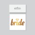 toptan-xml-dropshipping-Tekli Bride Tattoo Model 2 - Altın Yaldız - 5,5 cm x 5,5 cm - Geçici Dövme