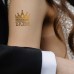 toptan-xml-dropshipping-Tekli Bride Tattoo Model 7 - Altın Yaldız - 5,5 cm x 5,5 cm - Geçici Dövme