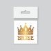 toptan-xml-dropshipping-Tekli Bride Tattoo Model 7 - Altın Yaldız - 5,5 cm x 5,5 cm - Geçici Dövme