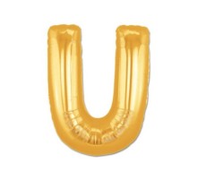 U Harf Folyo Balon Altın Renk  40 inç