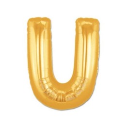 U Harf Folyo Balon Altın Renk  40 inç
