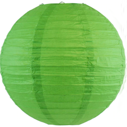 Yeşil Renk Kağıt Süs Japon Fener Dekorasyon Asma Süs 30 Cm