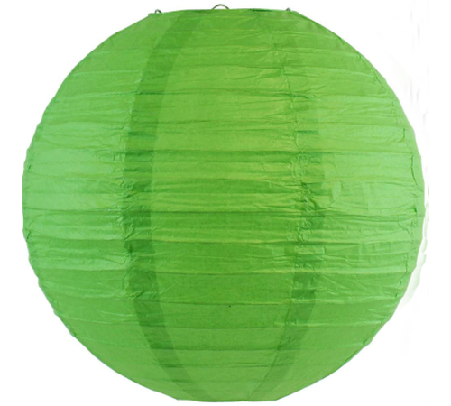 toptan-xml-dropshipping-Yeşil Renk Kağıt Süs Japon Fener Dekorasyon Asma Süs 30 Cm