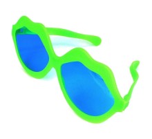 Yeşil Renk Mega Boy Jumbo Dudak Şekilli Parti Gözlüğü