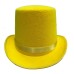 toptan-xml-dropshipping-Yetişkin Sihirbaz Fötr Şapka Sarı Renk