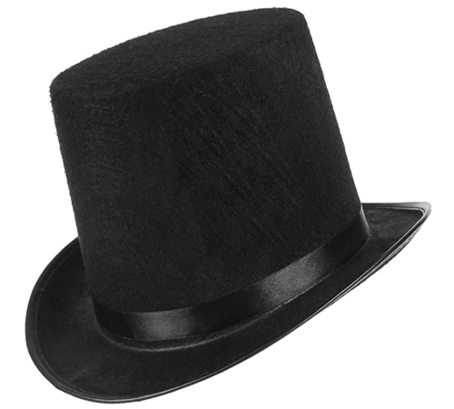 toptan-xml-dropshipping-Yetişkinler İçin Siyah Renk Ringmaster Sihirbaz Şapkası Fötr Şapka