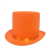 toptan-xml-dropshipping-Yetişkinler İçin Turuncu Renk Ringmaster Sihirbaz Şapkası Fötr Şapka