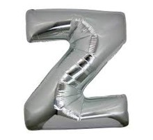 Z Harf Folyo Balon Gümüş Renk  40 inç