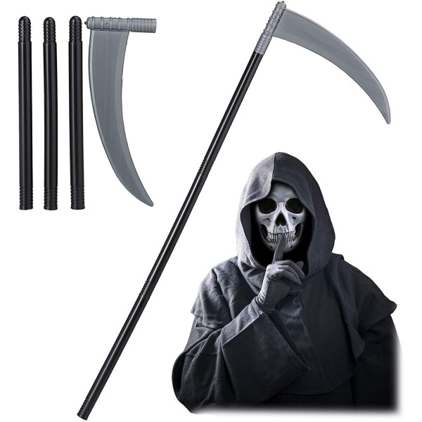 toptan-xml-dropshipping-Cadılar Bayramı Plastik Orak Ölüm Tırpanı 95 cm