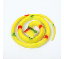 Sarı Renk Gerçekçi Kobra Model Silikon Yumuşak Yılan 80 cm