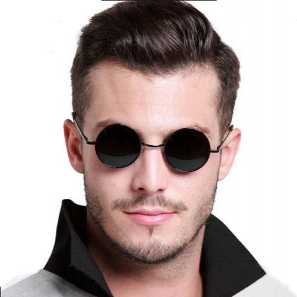 toptan-xml-dropshipping-Siyah Çerçeveli Siyah Renk John Lennon Gözlüğü