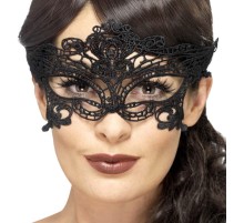 Siyah Renk Venedik Dantel Parti Maskesi Göz Maskesi Model 1