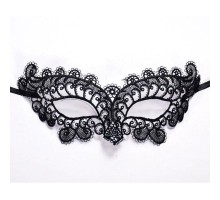 Siyah Renk Dantel Kesim Dantel İşlemeli Balo Parti Maskesi 10 No