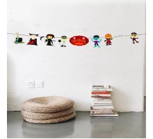 Cadılar Bayramı Halloween Şekilli Banner Flama Süs 3 Metre