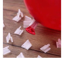 Şeffaf Renk Balon Hava Kaçmasını Engelleyici Klips 10 Adet