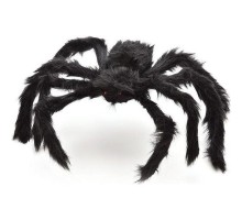 Siyah Renk Gerçekçi Görünüm Şekil Verilebilir Örümcek 30x10 cm