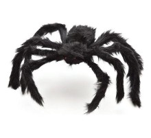 Siyah Renk Gerçekçi Görünüm Şekil Verilebilir Örümcek 30x10 cm