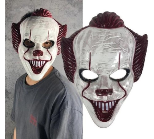 toptan-xml-dropshipping-Plastik Joker Maskesi Killer Palyaço Maskesi