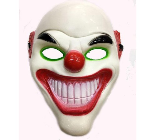 toptan-xml-dropshipping-Plastik Joker Maskesi Kel Model Palyaço Maskesi