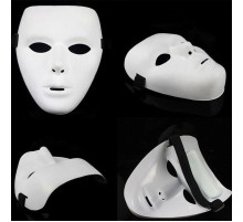 Beyaz Renk Hip Hop Anonim Jabbawockeez Maskesi 18X15 cm