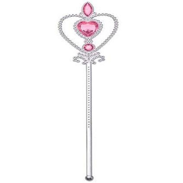 toptan-xml-dropshipping-Pembe Renk Kalp İşlemeli Taşlı Karlar Ülkesi Anna Elsa Asası 32 cm