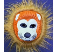 Kahverengi Peluş Saçlı Kırılmaz Yumuşak Aslan Maskesi Model 3