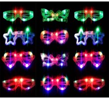 Led Işıklı Karışık 6 Model Yanar Söner Parti Gözlüğü 12 Adet