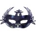 toptan-xml-dropshipping-Metalize Siyah Renk Simli Geyik Balo Parti Maskesi 15x23 cm