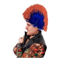 Mohican Mohawk Punk Peruk - 70 li 80 li Yıllar Peruk Model 6