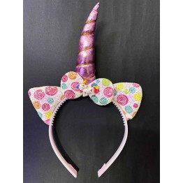 Soft Pembe Boynuzlu At Figürlü Çocuk Unicorn Tacı 17x27 cm