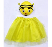 Arı Kostümü - 23 Nisan Arı Şapkası ve Etek Seti 2 Parça