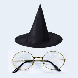 Harry Potter Büyücü Şapkası ve Büyücü Gözlüğü 