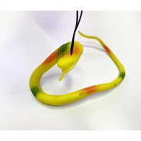 Sarı Renk Gerçekçi Silikon Yumuşak Yılan 37 cm
