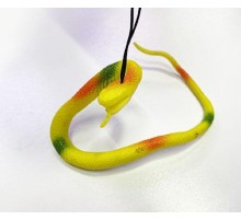 Sarı Renk Gerçekçi Silikon Yumuşak Yılan 37 cm