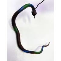 Kahve Renk Gerçekçi Silikon Yumuşak Yılan 37 cm
