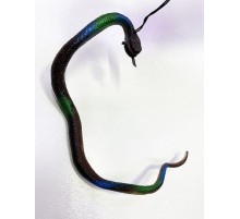 Kahve Renk Gerçekçi Silikon Yumuşak Yılan 37 cm