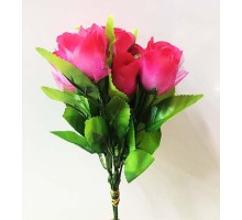 Yapay Plastik Gül 6 Adet 26 cm