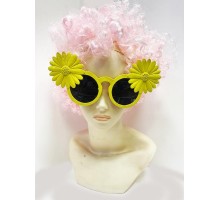 Sarı Renk Papatya Figürlü Temalı Parti Gözlüğü