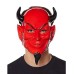 toptan-xml-dropshipping-Kırmızı Renk Plastik Rubie&#39;s Costume Devil Mask Şeytan Maskesi 20x30 cm