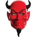 toptan-xml-dropshipping-Kırmızı Renk Plastik Rubie&#39;s Costume Devil Mask Şeytan Maskesi 20x30 cm