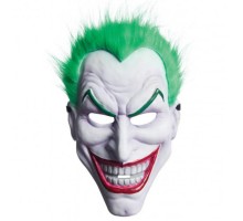 Yeşil Saçlı Plastik Killer Joker Maskesi 31x22 cm