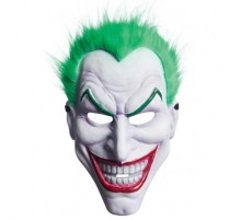 Yeşil Saçlı Plastik Killer Joker Maskesi 31x22 cm
