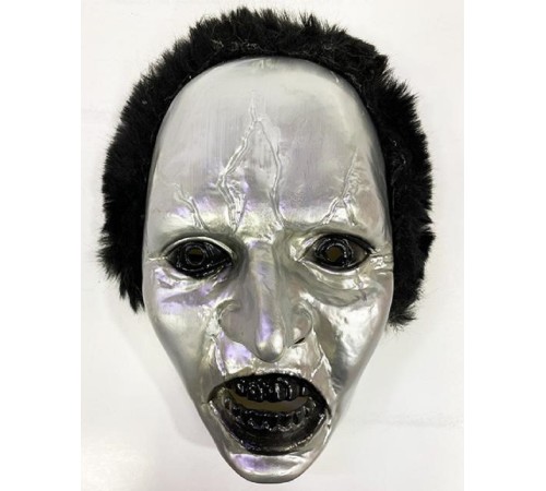 toptan-xml-dropshipping-Siyah Saçlı Plastik Michael Myers Maskesi 26x17 cm