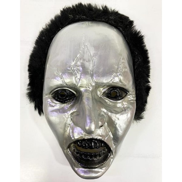 toptan-xml-dropshipping-Siyah Saçlı Plastik Michael Myers Maskesi 26x17 cm
