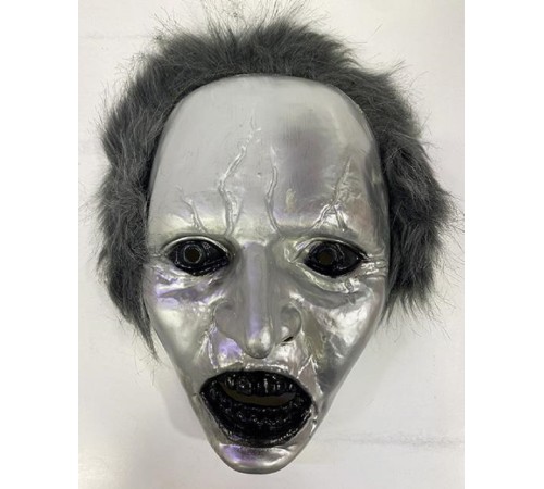 toptan-xml-dropshipping-Gri Saçlı Plastik Michael Myers Maskesi 26x17 cm
