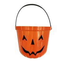 Turuncu Renk Balkabağı Kova 19x15 cm