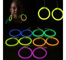 Karanlıkta Parlayan Glow Stick Küpeler Glow Partisi Küpeleri 12 Çift 24 Adet