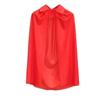 Kırmızı Renk Yakalı Pelerin Çocuk Boy 90 cm