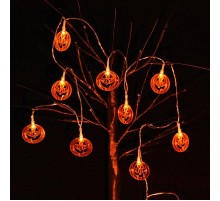 Cadılar Bayramı Halloween Balkabağı Temalı Led Işık 2 Metre