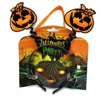 Balkabağı Figürlü Turuncu Renk Parti Tacı 21x24 cm